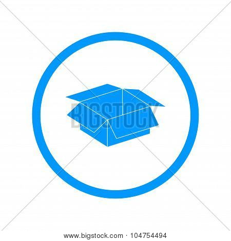 Box Vector Illustration. Flat Design Style