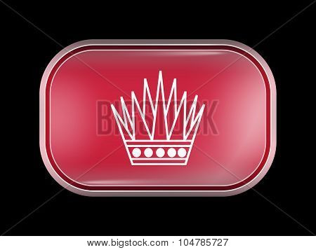 Variant Flag Of Bahrain. Rectangular Shape With Rounded Corners