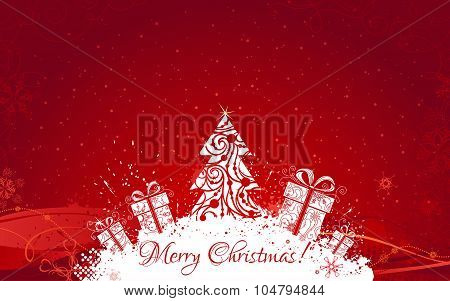 Red Christmas Background.