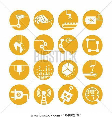automated robot icons