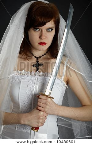Spada armati di giovane sposa