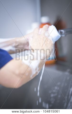Traumatology Orthopedic Surgery Scrubbing Washing