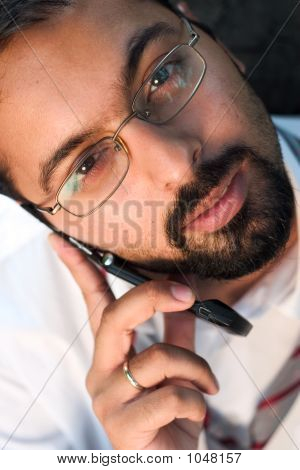 Indian On A Phone