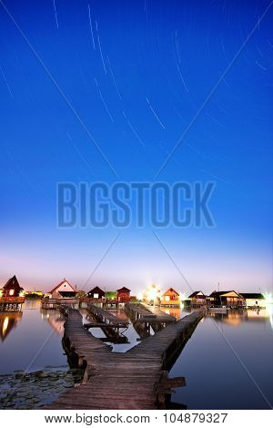 Floating Village In Bokod, Hungary