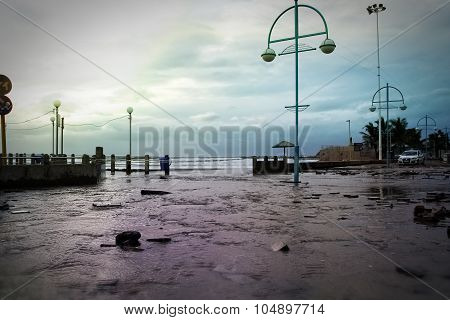 Flooded Beachfront