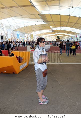 Milan, Italy - 8Th September, 2015. Expo Milan 2015. Decumano Street