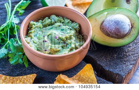 Guacamole With Tortilla Chips