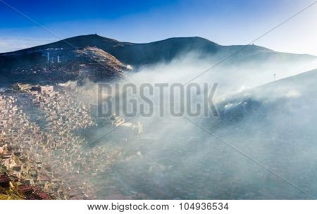 Sichuan, China - Sep 19 2014: Larung Gar(larung Five Sciences Buddhist Academy). A Famous Lamasery I