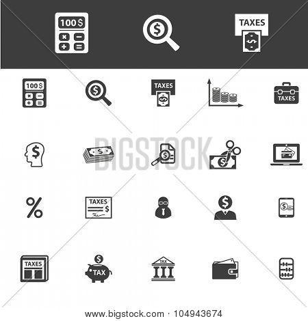 finance, bank, invesment, accounting, taxes icons