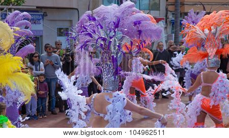 Las Palmas De Gran Canaria Beach Carnival 2015 Parade On The Las Canteras