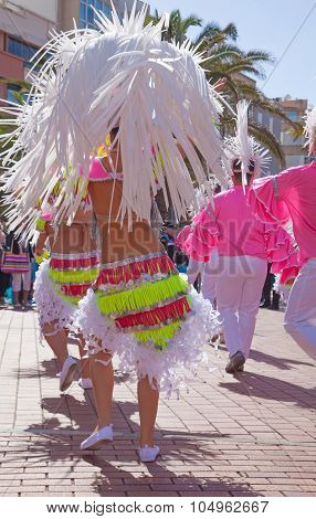 Las Palmas De Gran Canaria Beach Carnival 2015 Parade On The Las Canteras