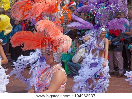Las Palmas De Gran Canaria Beach Carnival 2015 Parade On The Las Canteras