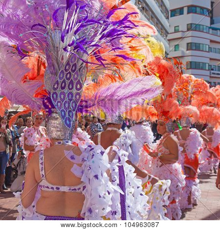 Las Palmas De Gran Canaria Beach Carnival 2015 Parade On The Las Canteras