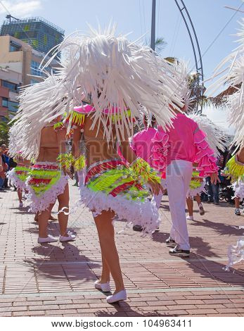 Las Palmas De Gran Canaria Beach Carnival 2015 Parade On The Las Canteras