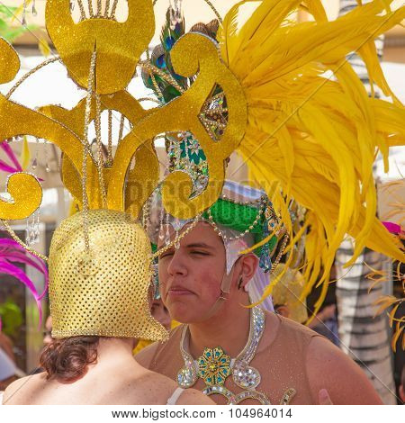 Las Palmas De Gran Canaria Beach Carnival 2015 Parade On The Las Canteras