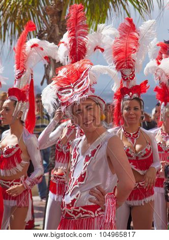 Las Palmas De Gran Canaria Beach Carnival 2015 Parade On The Las Canteras