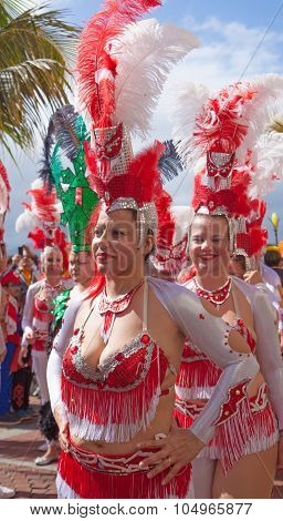Las Palmas De Gran Canaria Beach Carnival 2015 Parade On The Las Canteras