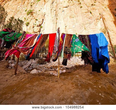 In Todra Gorge Morocco Africa And Scarf Shop