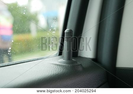 Inner car locks,Inner door handle modern black car