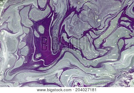 Marbled Abstract Background. Liquid Marble Pattern. Colorful Marble Backdrop. Golden Glitter Texture