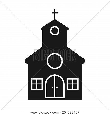 Church icon in flats style. Church isolated on background. Vector stock.