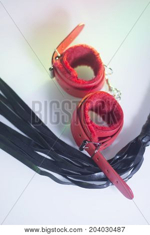 Bondage Sex Handcuffs Whip