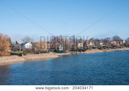 Town Of Kalvehave In Denmark