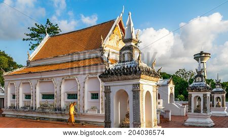 Temple of Kutao Songkhla Province Thailand. February 11 2017: The beauty of the KoTao temple and When the ancient temple pavilion KuTao Mae Tom Bang Klang Songkhla was awarded the 2011 Asia-Pacific Cultural Heritage Conservation Award by the United Nation