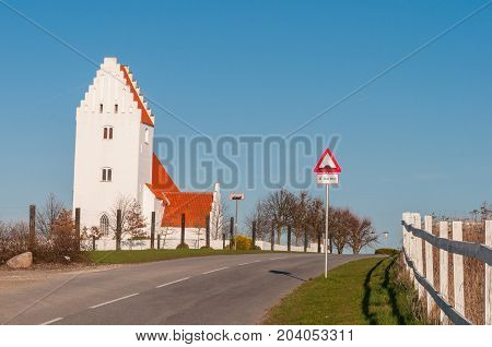 Kastrup church is a Landmark on the Danish Countryside