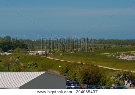 Countryside landscape in Puttgarden in North Germany