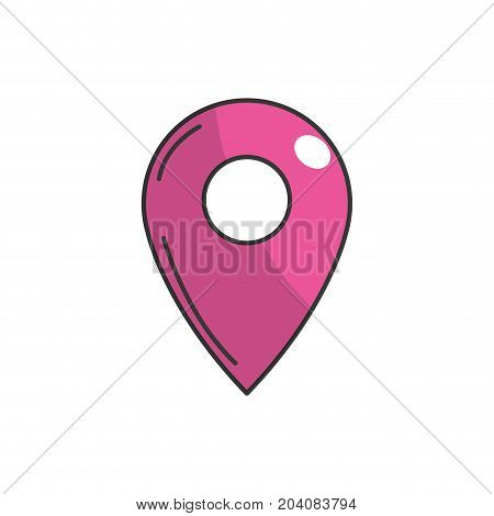 symbol ubication to explore map location vector illustration
