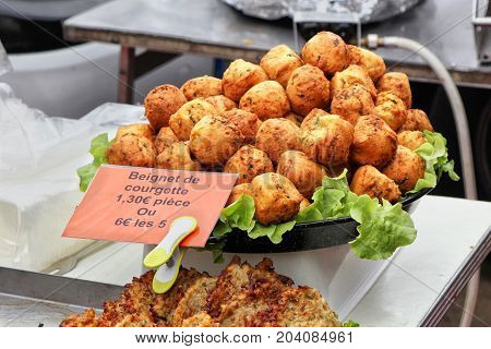 A French Market Stall Selling 