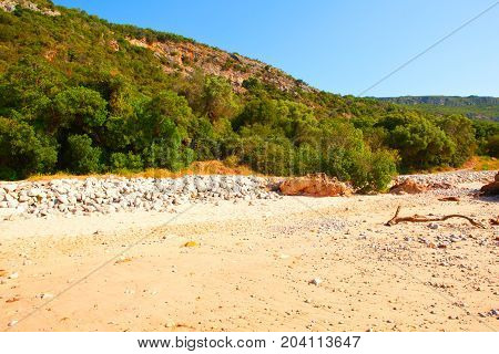 Portinho da Arrabida beach in the Parque Natural da Arrabida