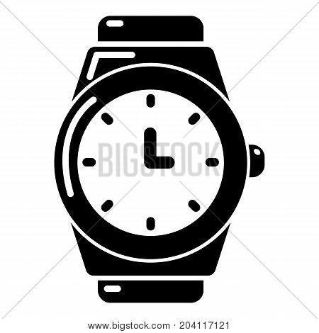 Wristwatch icon . Simple illustration of wristwatch vector icon for web design isolated on white background