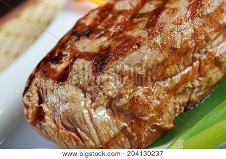 Japanese Kobe beef Roast.Shallow depth-of-field.  close up   cooking meal
