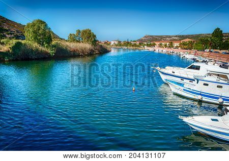 View Of Ancient Village On A River