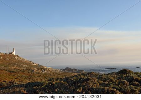 Oia Lighthouse In The Province Of Pontevedra, Galicia, Spain