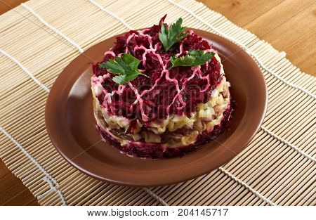 Dressed Herring - Russian Salad