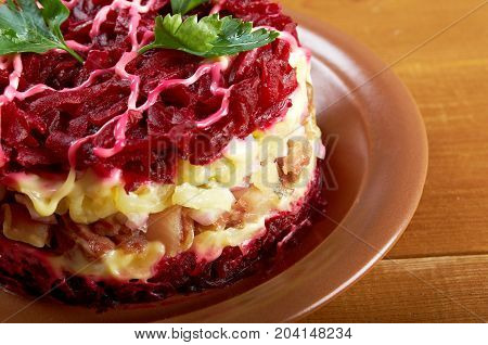 Dressed Herring - Russian Salad