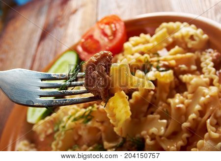 Pasta Mafalde With  Beef