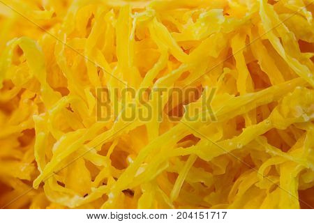Dry Foi Thong (Thai sweet shredded egg yolk).