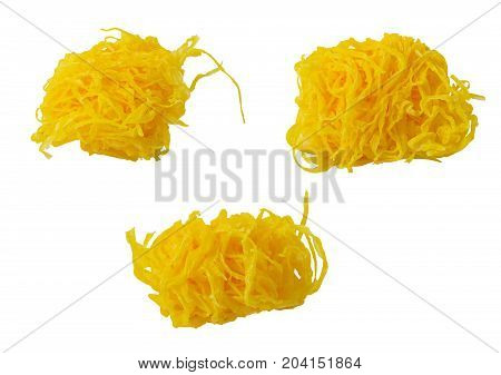 Dry Foi Thong (Thai sweet shredded egg yolk).