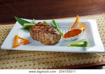 Japanese Kobe beef Roast.Shallow depth-of-field. , close up meal