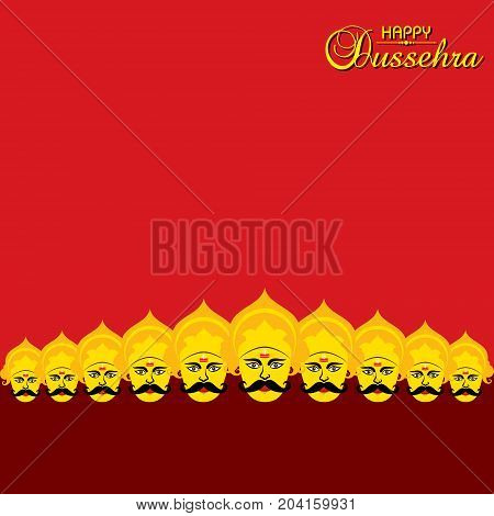 dussehra festival greeting or poster design stock vector