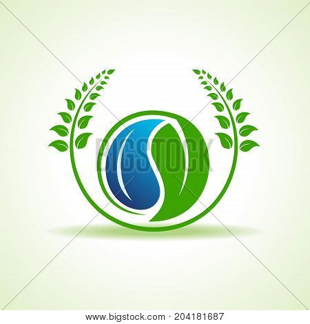 Save water and environment concept stock vector