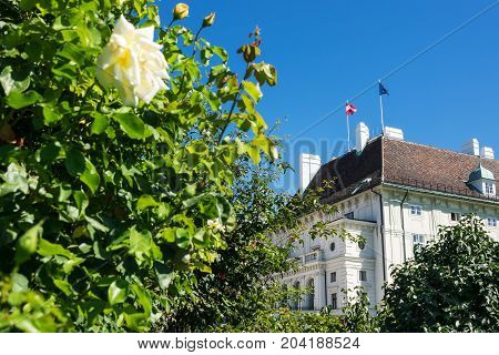 Presidents Office Austria Leopoldine Wing Of Hofburg Imperial Palace In Vienna