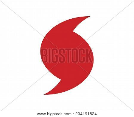 Jose Hurricane Red Symbol. Flat Vector Illustration Eps 10