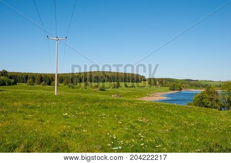 Reservoir In The Harz Mountains In Germany