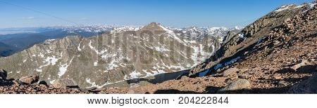 a panoramic view of the Colorado high rocky mountains