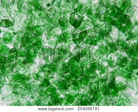 Background Of The Pieces Of Plastic Bottles